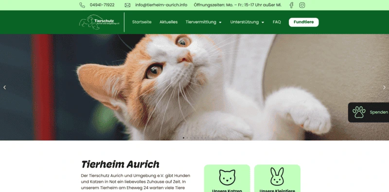 Tierheim Aurich besuchen