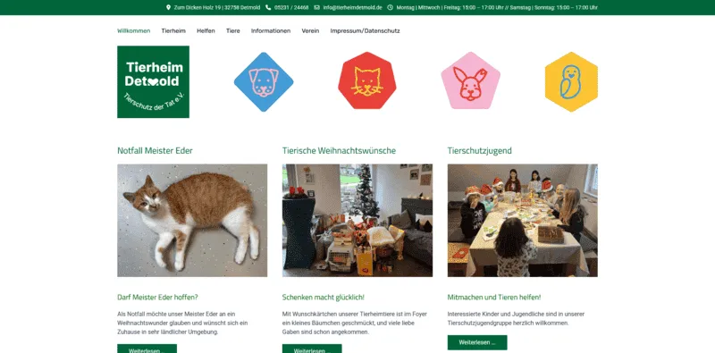 Tierheim Detmold besuchen