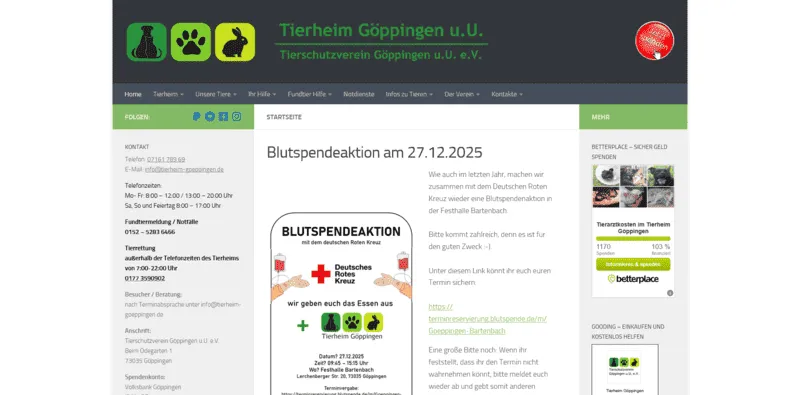 Tierheim Göppingen und Umgebung besuchen