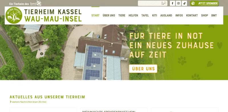 Tierheim Wau-Mau-Insel Kassel besuchen
