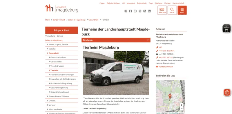 Tierheim Magdeburg in Magdeburg ansehen