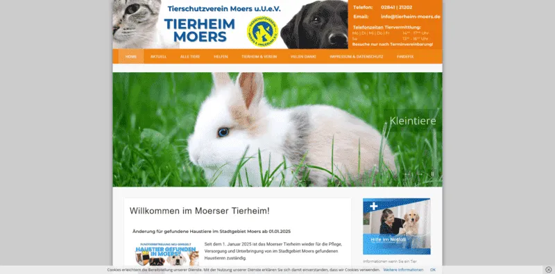 Tierheim Moers besuchen