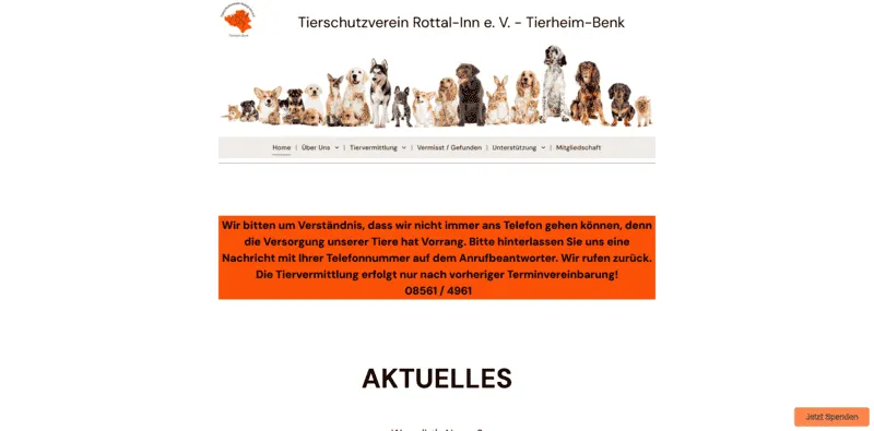 Tierheim Benk besuchen