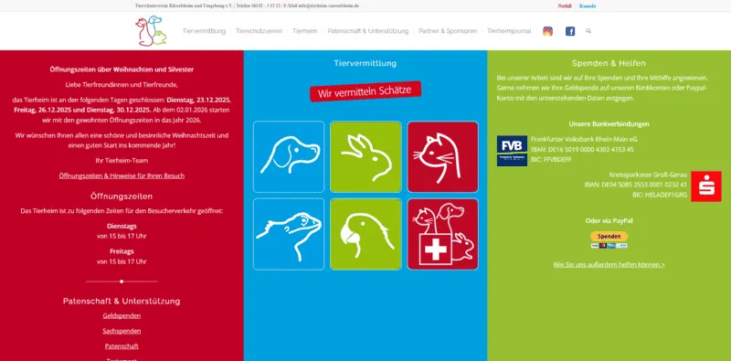 Tierheim Rüsselsheim besuchen