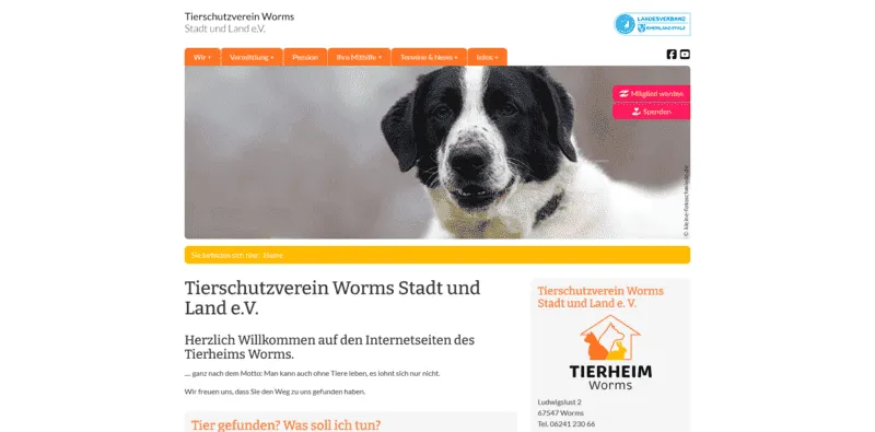 Tierheim Worms
